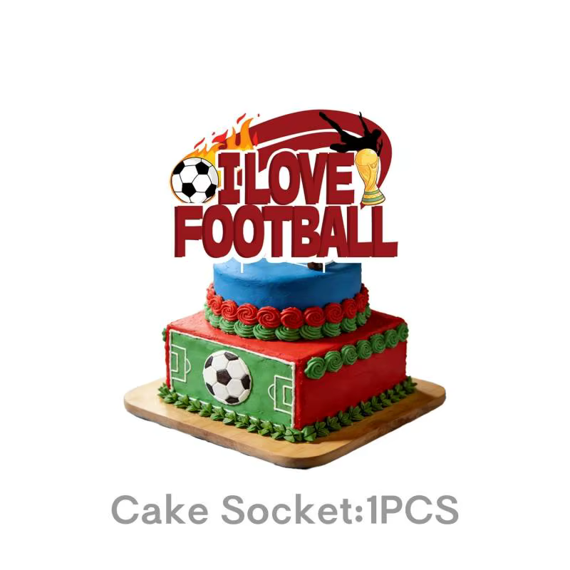 Décorations de fête d'anniversaire sur le thème du football, ballons, assiettes, gobelets, serviette