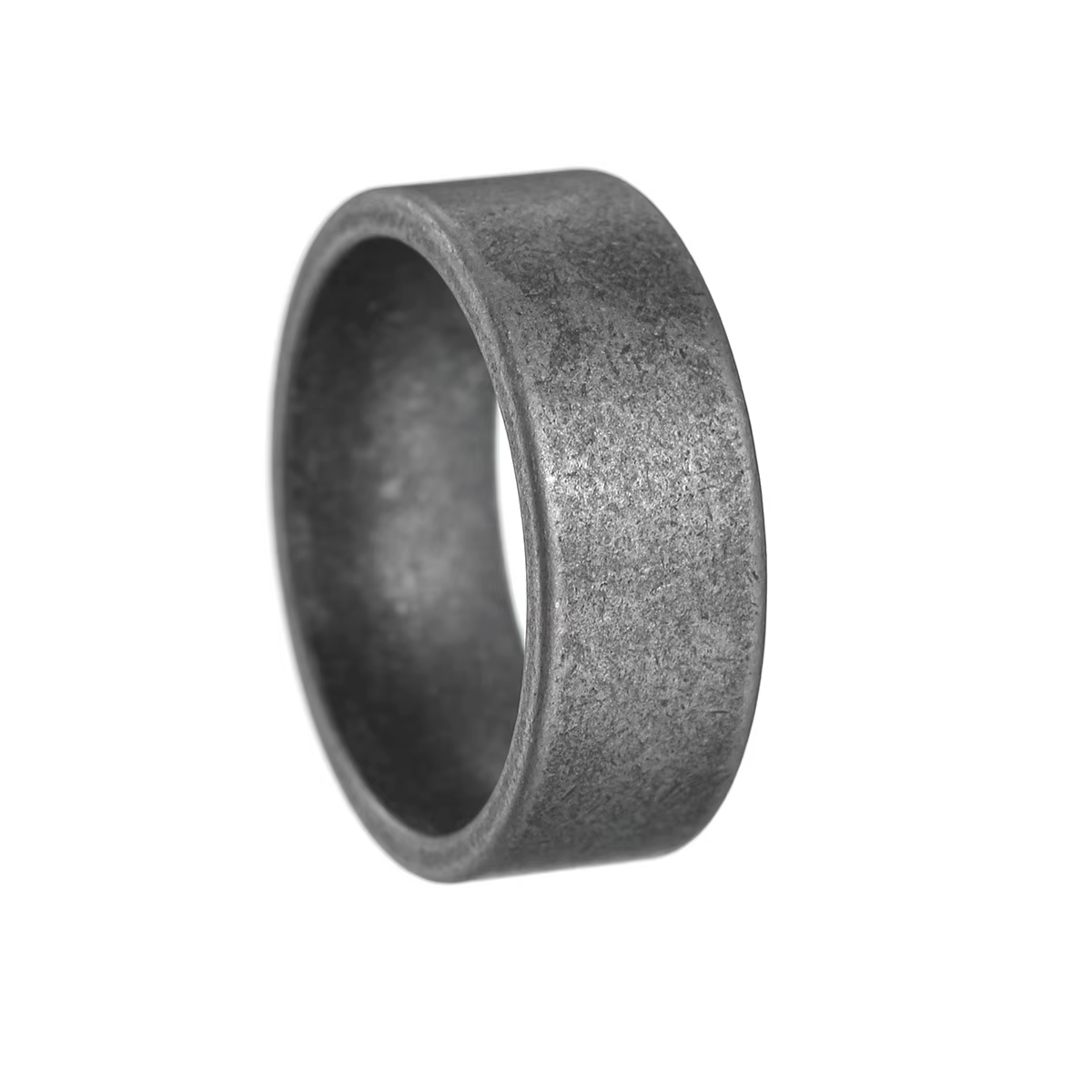 Bague dilapidée Simple classique pour hommes, 8mm, bague Vintage en acier titane, 1 pièce