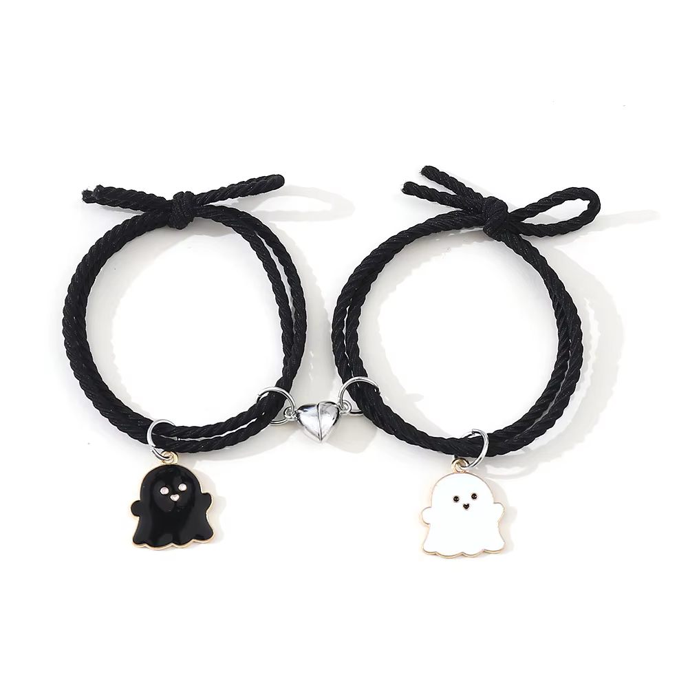 Bracelets d'attraction magnétiques en forme de cœur pour Couple romantique pour femmes, 2 pièces, pe