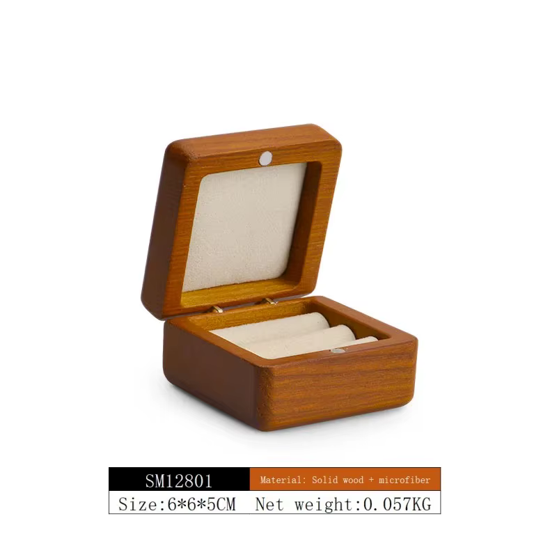 Oirlv-Boîte à Bijoux en Bois Rétro, Rangement pour Bagues, Colliers et Bracelets, Boîte Cadeau pour 