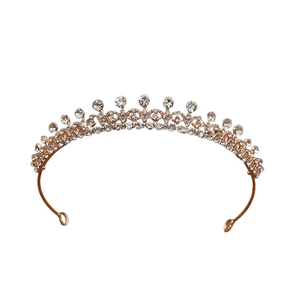 Bijoux de cheveux à la mode, couronne de mariée en cristal brillant, élégant, bandeau en strass, Zir