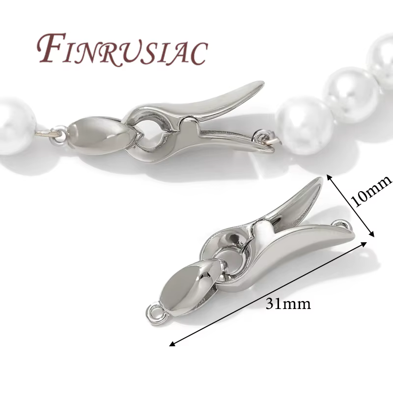 Fermoirs de bijoux plaqués rhodium, connecteurs pour accessoires de bracelet, fournitures de fabrica