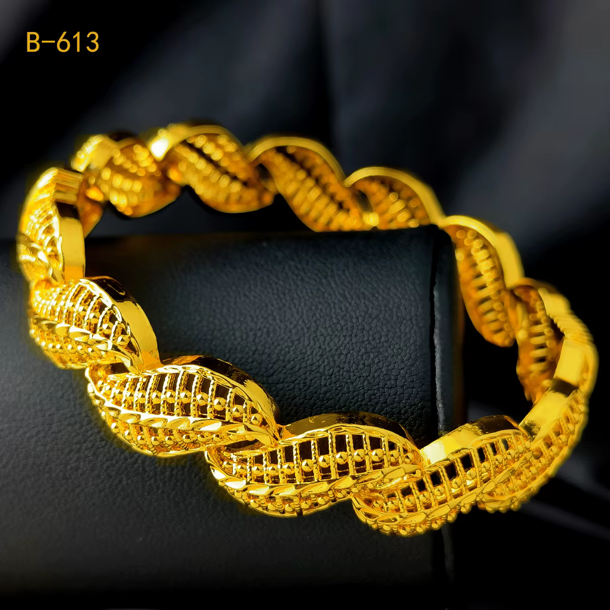 Bracelets plaqués or 24 carats de Dubaï pour femmes, bracelets de patients indiens et africains, bra
