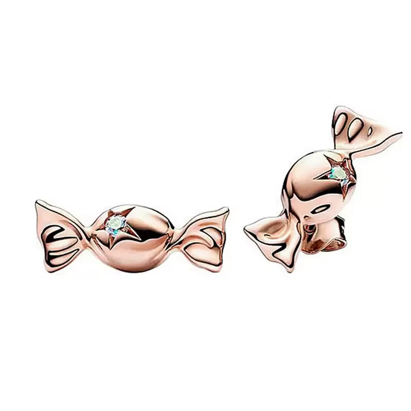 Boucles d'oreilles Star Candy, boucles d'oreilles de luxe en forme de cœur, bijoux en argent Sterlin