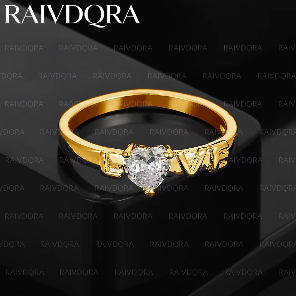 Bague en Zirconia plaquée or 18 carats pour femmes, bijoux à la mode, breloque Vintage Grace, cadeau