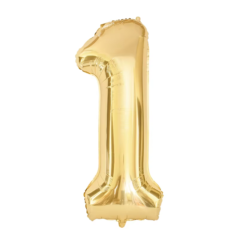 Ballons à chiffres dorés 40 pouces, en aluminium, pour adultes et enfants, décoration d'anniversaire