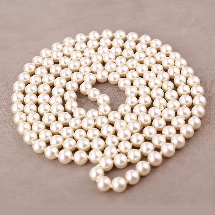 Collier long tendance en perles pour femme, accessoire de mode, bijou pendentif, support de dropship