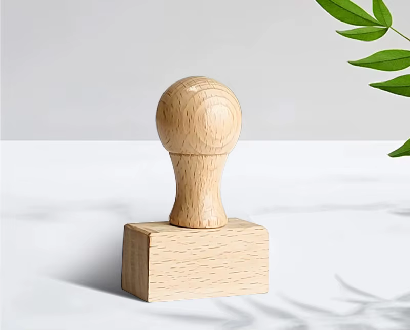 Tampon en bois personnalisé pour mariage, nom d'invitation personnalisé, logo d'entreprise et emball