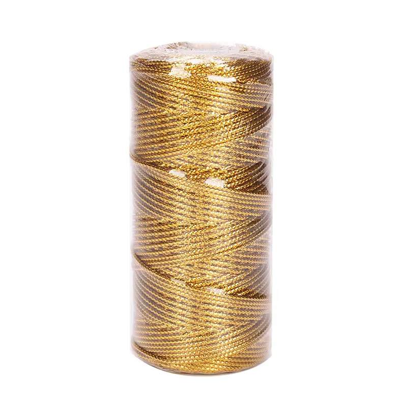 100 m/rouleau or argent corde bijoux emballage cadeau envelopper corde mariage anniversaire bébé dou