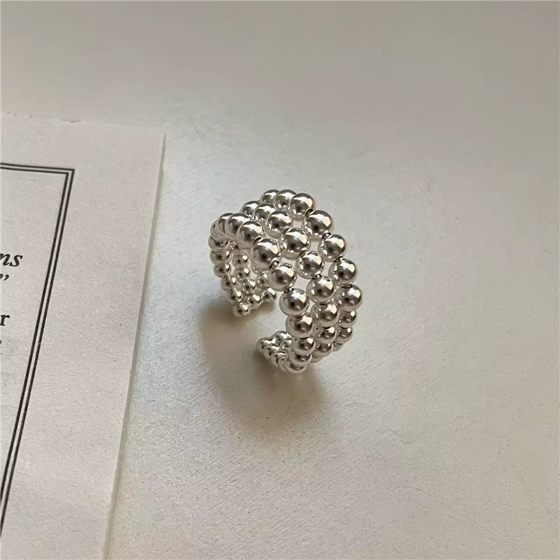 XIYANIKE – bagues réglables à trois couches avec points pour femmes et filles, mode coréenne, bijoux