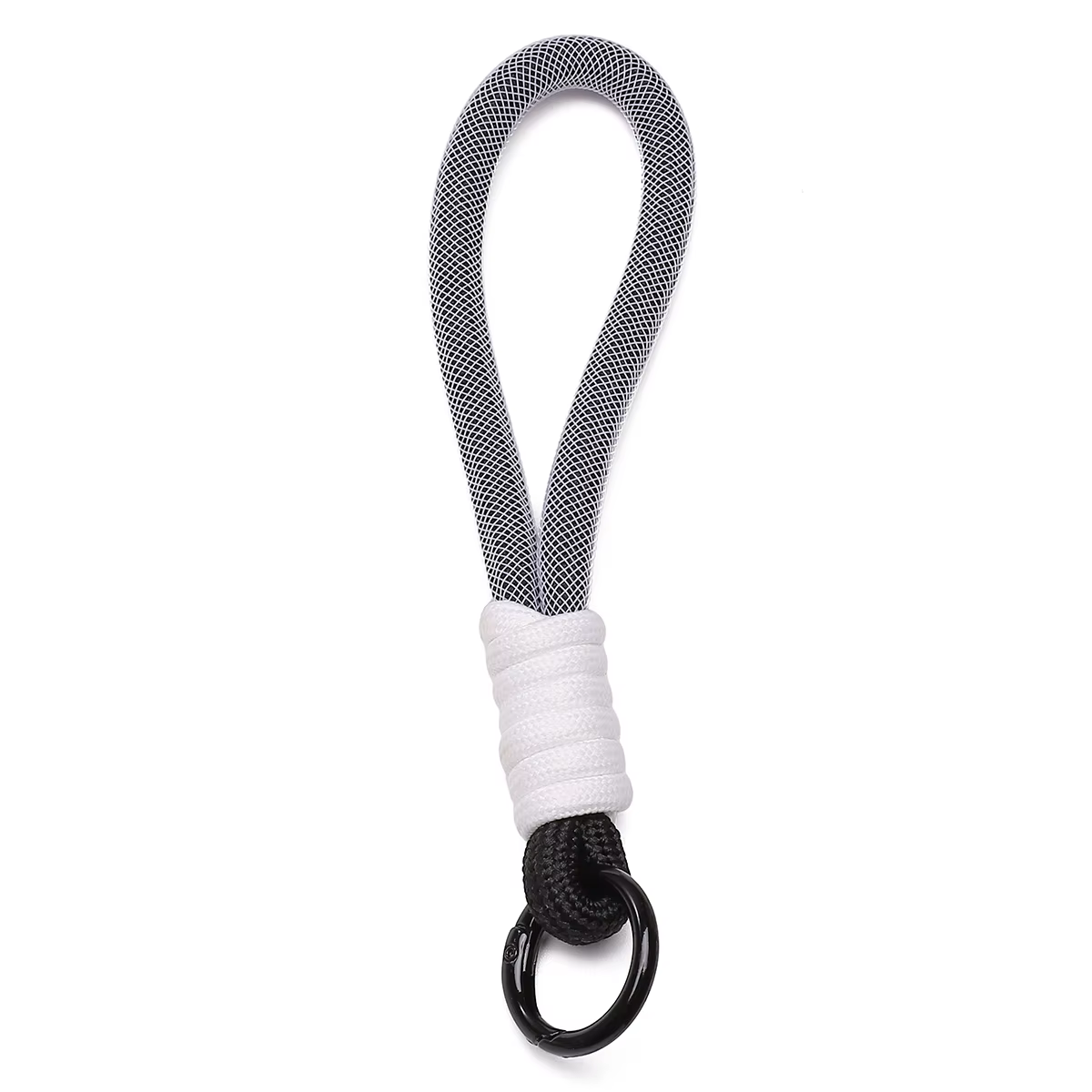 Porte-clés créatif tissé à la main pour téléphone portable, lanière à nœud en corde, porte-clés, cad
