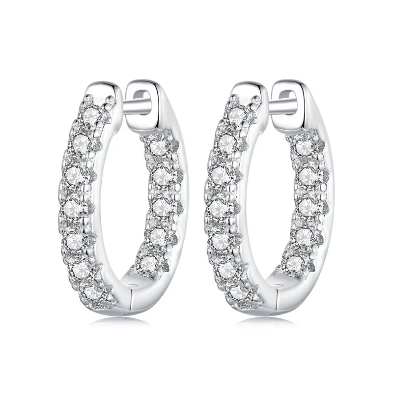 Bamoer – boucles d'oreilles en argent Sterling 925 pour femmes, design unique à double couche en Moi
