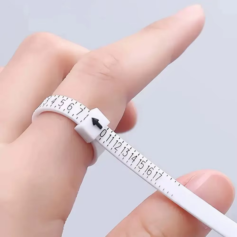 1 pièce avec dispositif de mesure gradué pour les doigts, règle de mesure de la circonférence des do