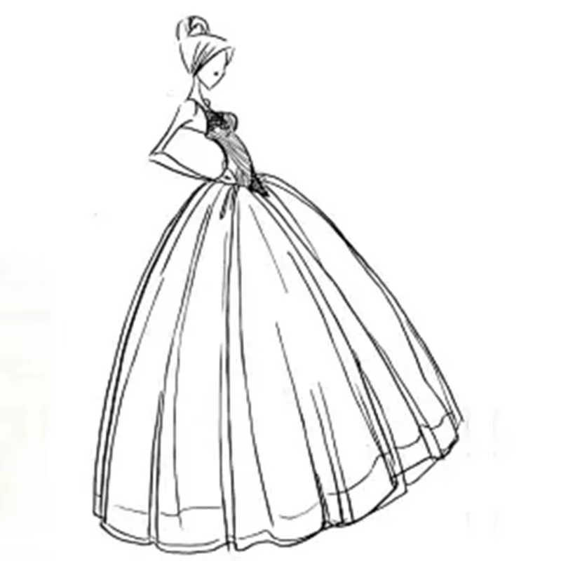 robes de mariée sur mesure pour les clients