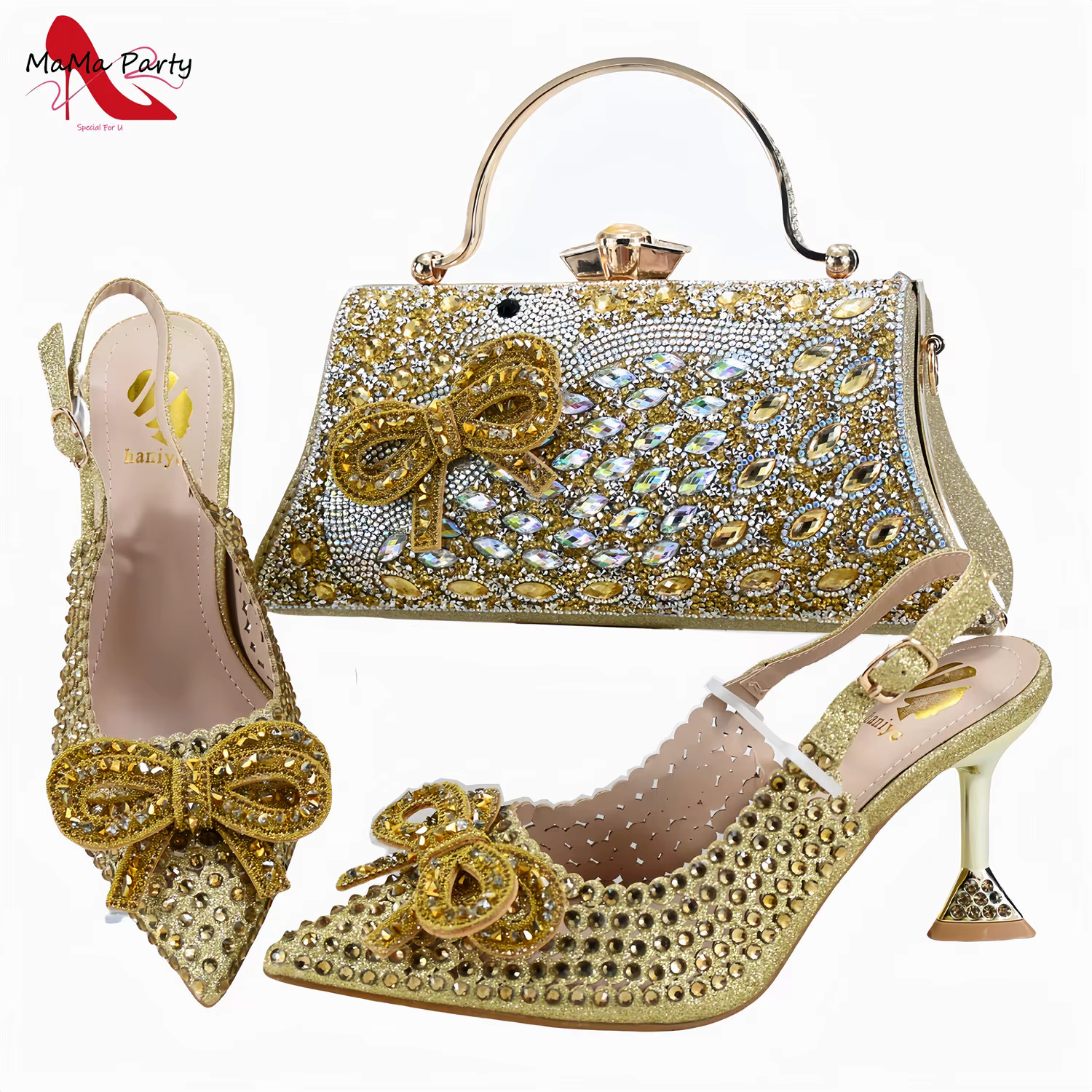 Sac de Luxe de Styliste en Bleu Royal pour Femme, Chaussures Italiennes de Haute Qualité, avec Appli