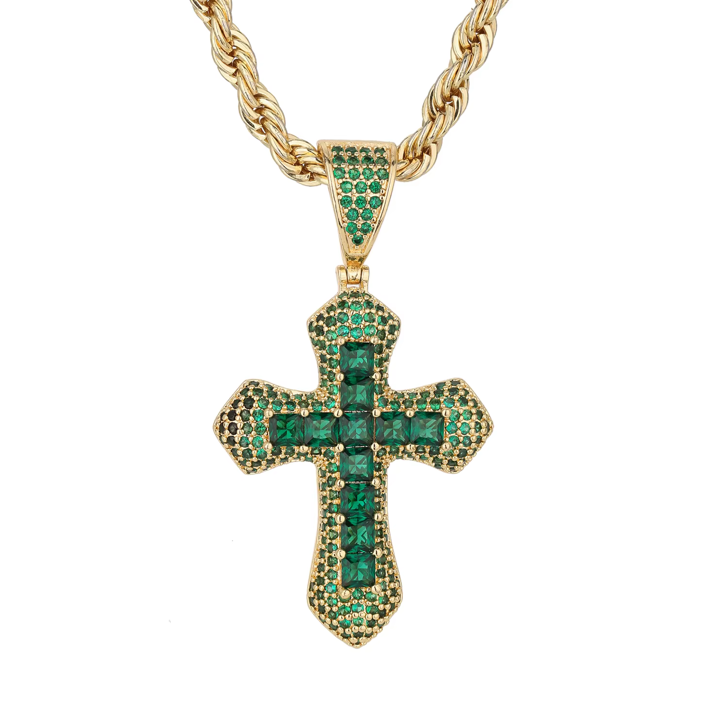 ‌ Pendentif croix minimaliste en cuivre, bijoux en Zircon minuscule, Design unisexe, usage quotidien
