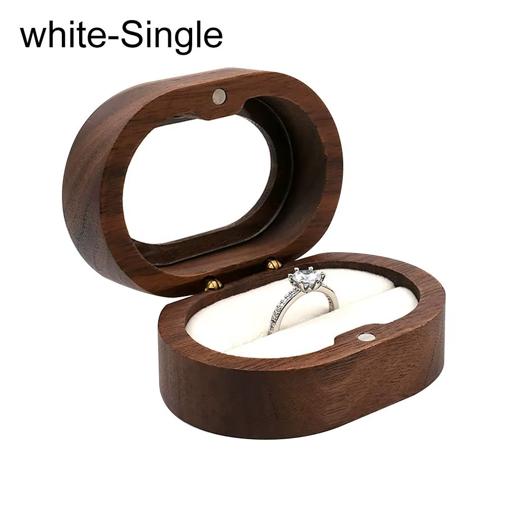 Boîte à bijoux rétro naren bois pour amoureux, présentoir à matiques, support de rangement pour mati