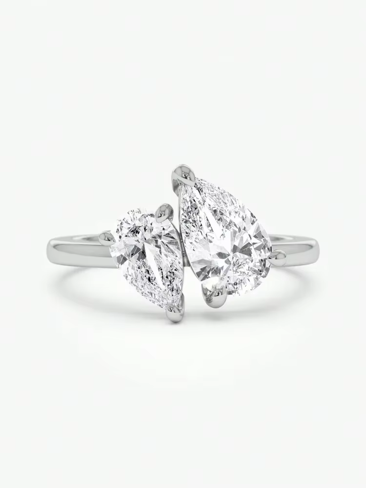 Bagues en argent Sterling 925 pour femmes, goutte d'eau scintillante, entrelacées, éblouissantes, po