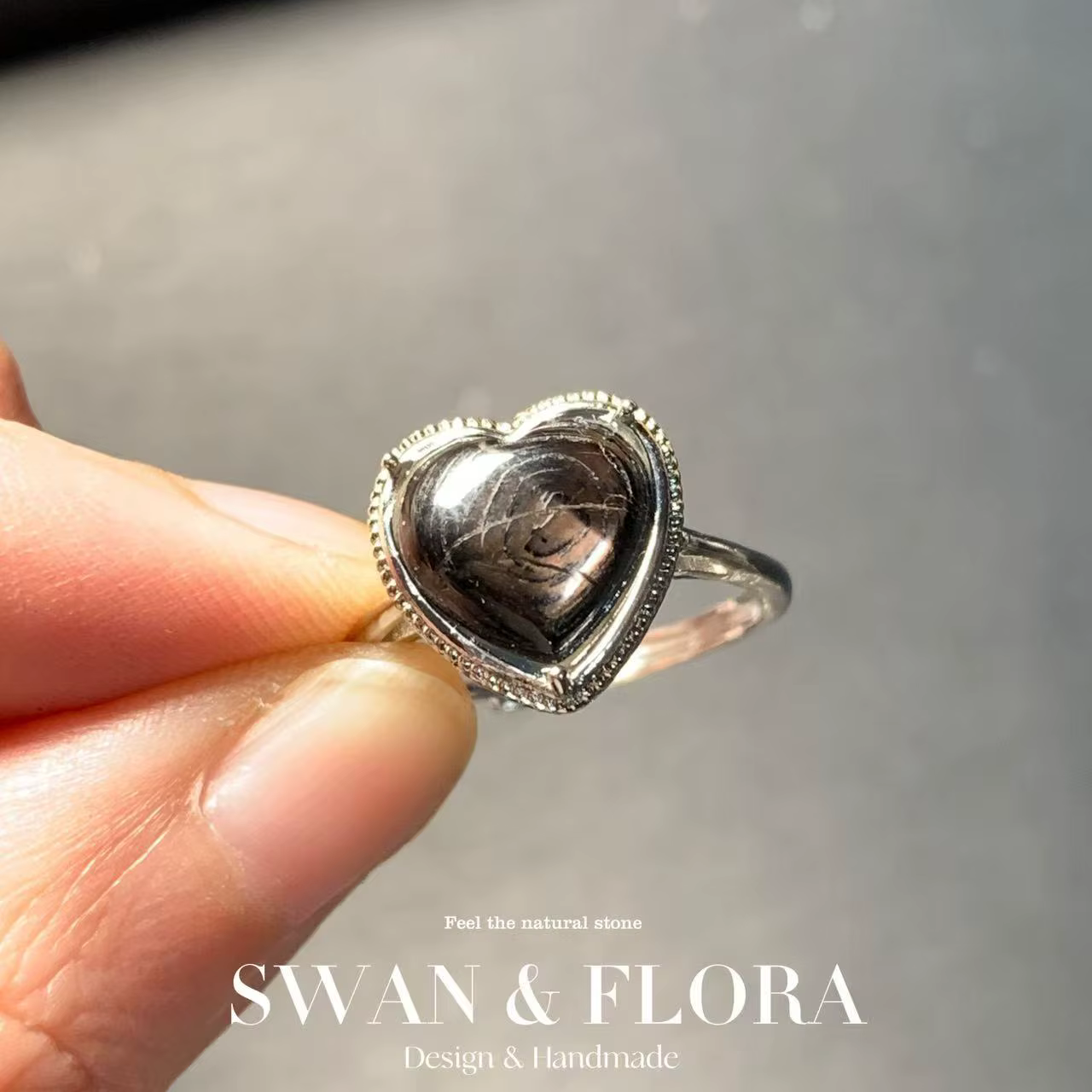 MM naturel hypersthène doré chance pierre anneau réglable femme bague bijoux pour femmes cadeau en g