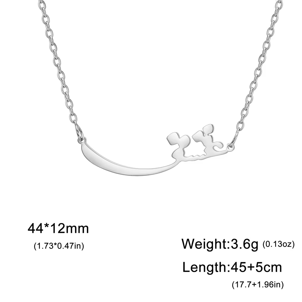 Jeshayuan persan iranien Farsi Eshgh amour collier pour femmes chaînes tour de cou homme en acier in