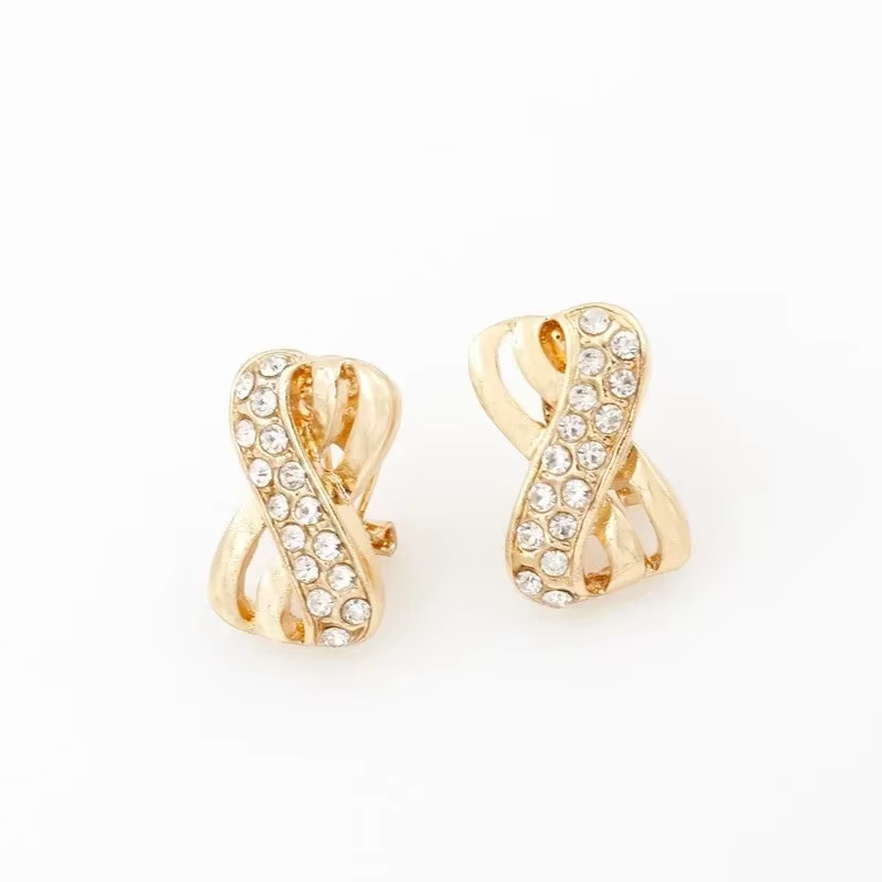 Ensemble de bijoux plaqués or 18 carats, collier ras du cou africain de dubaï, boucles d'oreilles, b