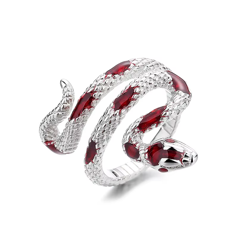 Bague serpent à la mode, vêtements de fête, danse, Animal créatif, accessoires de bijoux, cadeau de
