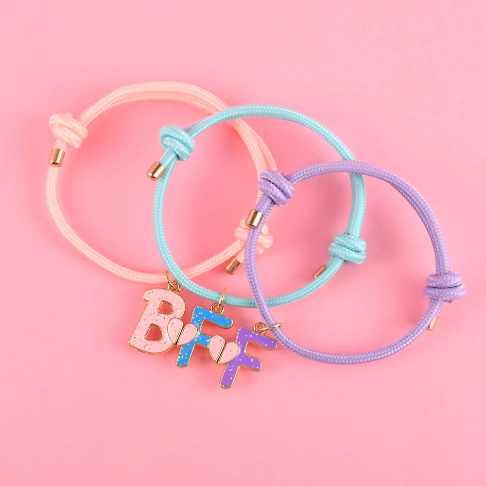 Bracelet avec lettres BFF en forme de cœur, couture pour meilleur ami, bijoux d'amitié, cadeaux pour