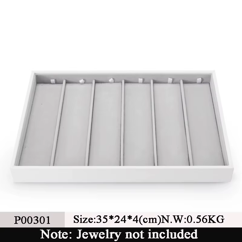 Oirlv-Plateaux empilables en cuir pour bijoux, matiques, boucles d'oreilles, présentoir, PerfecSync 