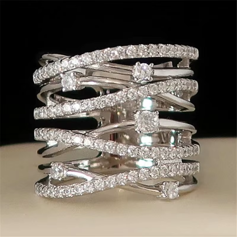 Bague en argent sterling 925 avec croix, accessoires de fête de mariage pour femmes, design tendance