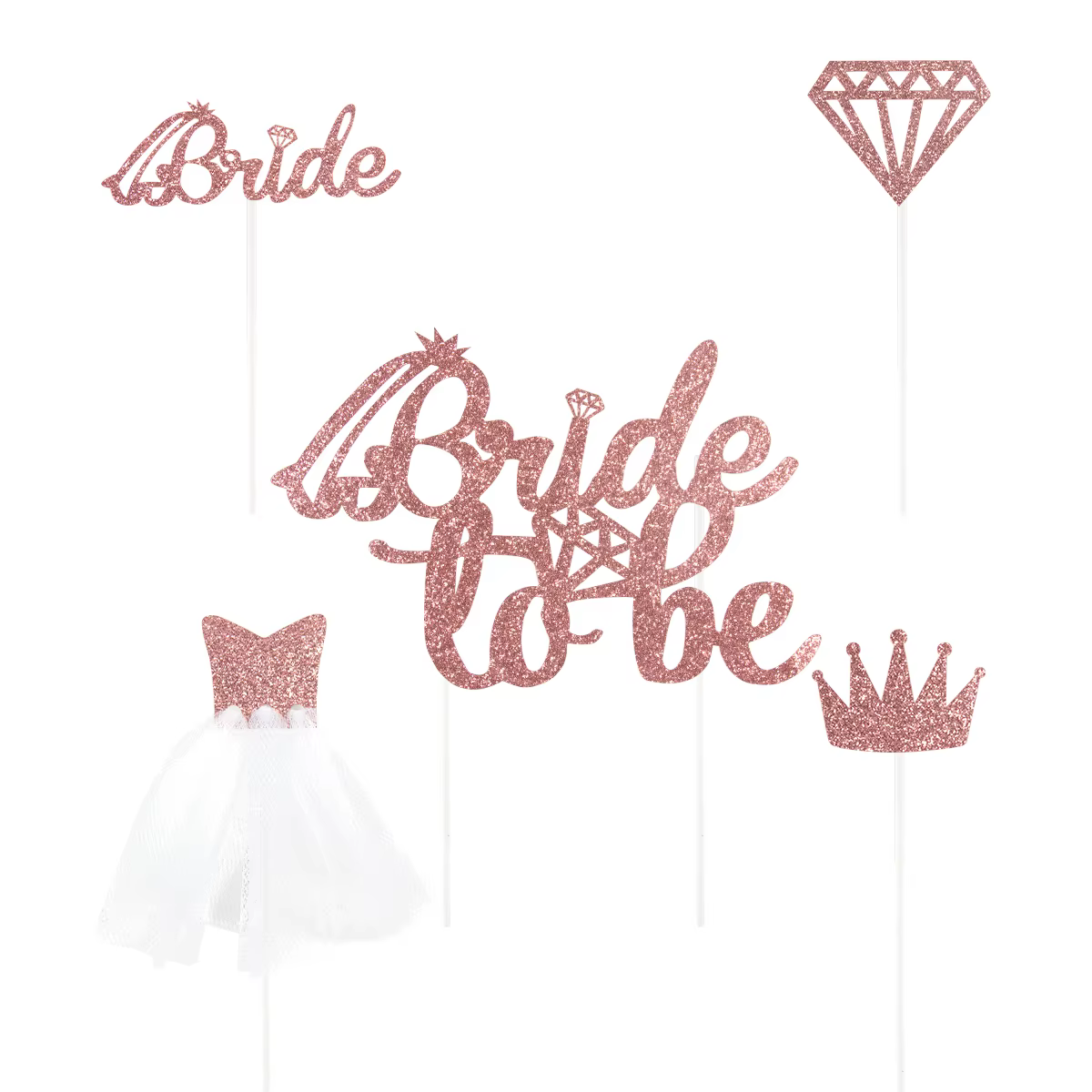 1 ensemble de bandeau en Satin or Rose pour future mariée, décorations de mariage, cadeaux de nuit d