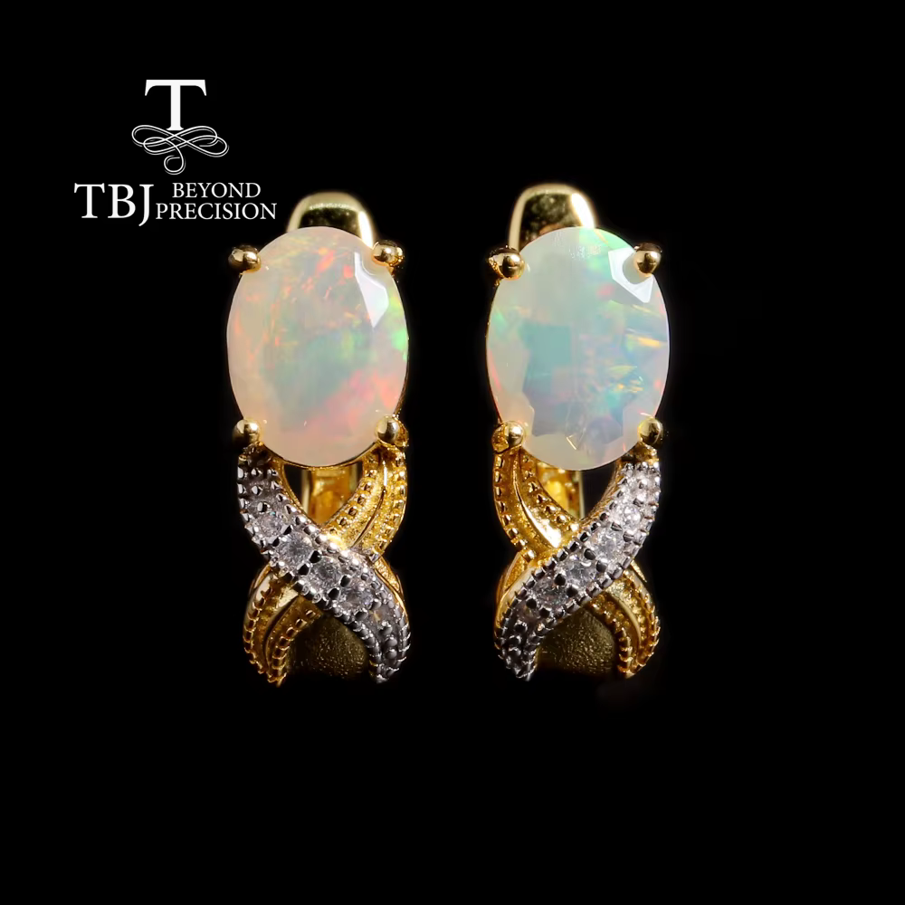 Bague pour femme en opale naturelle élégante, confiante et colorée, charme unique, argent 925, bijou