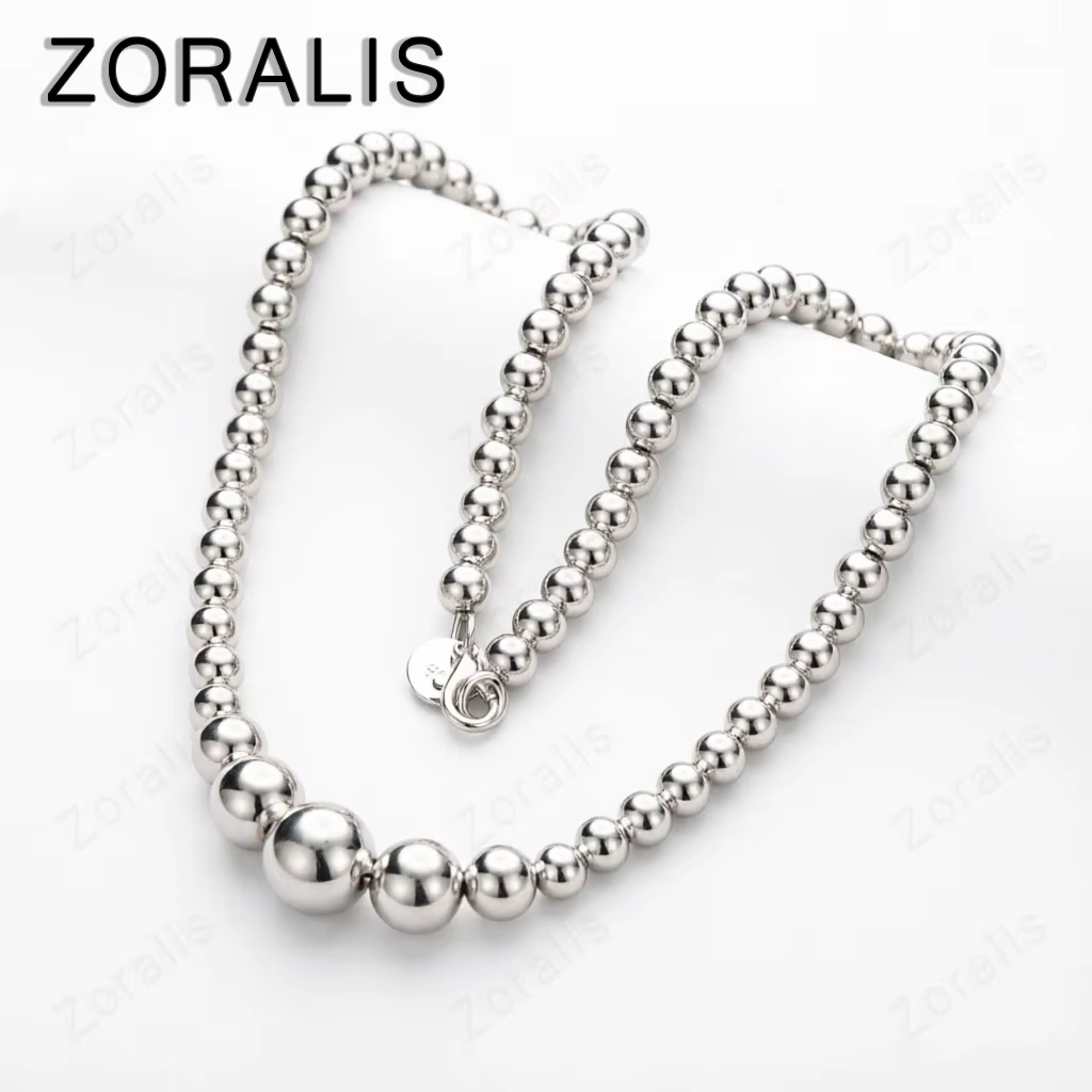 Collier en or 18 carats avec grosses perles lisses pour femmes, bijoux fins à la mode pour fiançaill