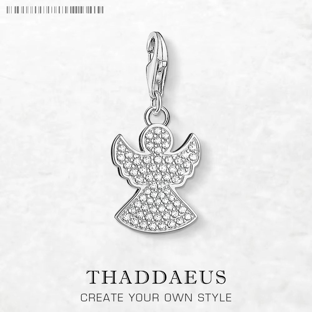 Pendentif en forme d'ange gardien, en argent Sterling 925, pour homme et femme, accessoire de bijout