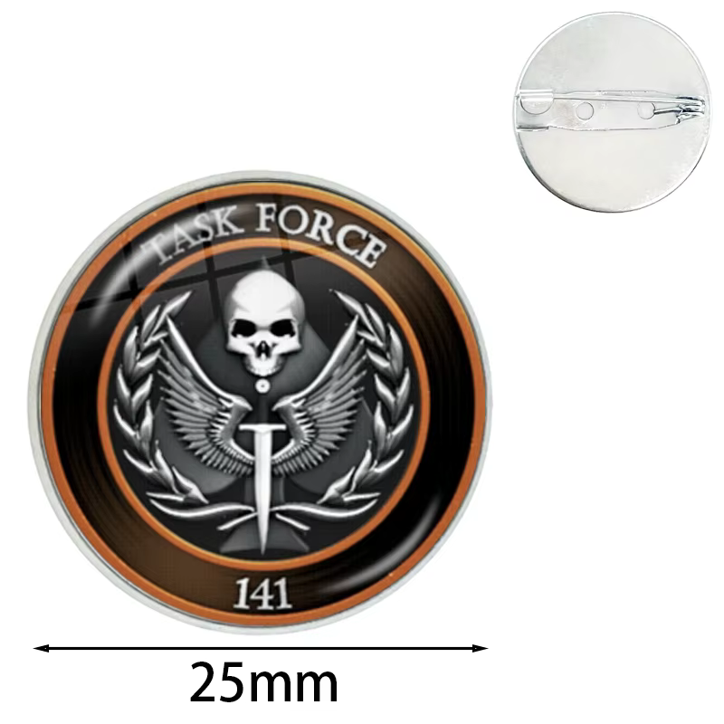 Task Force 141 Bracelets en cuir dôme en verre bouton pression Bracelet et Bracelets Trident mode fe