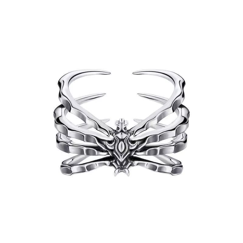 Bague Design araignée pour hommes, bijoux tendance en argent 925, Index réglable