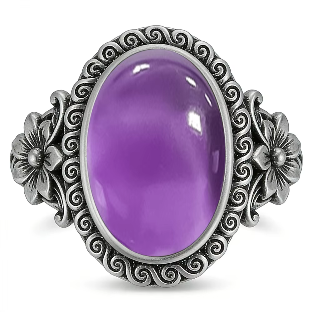 Bagues en argent Sterling 925 avec labradorite naturelle, forme ovale, grande pierre de 10x14MM et f