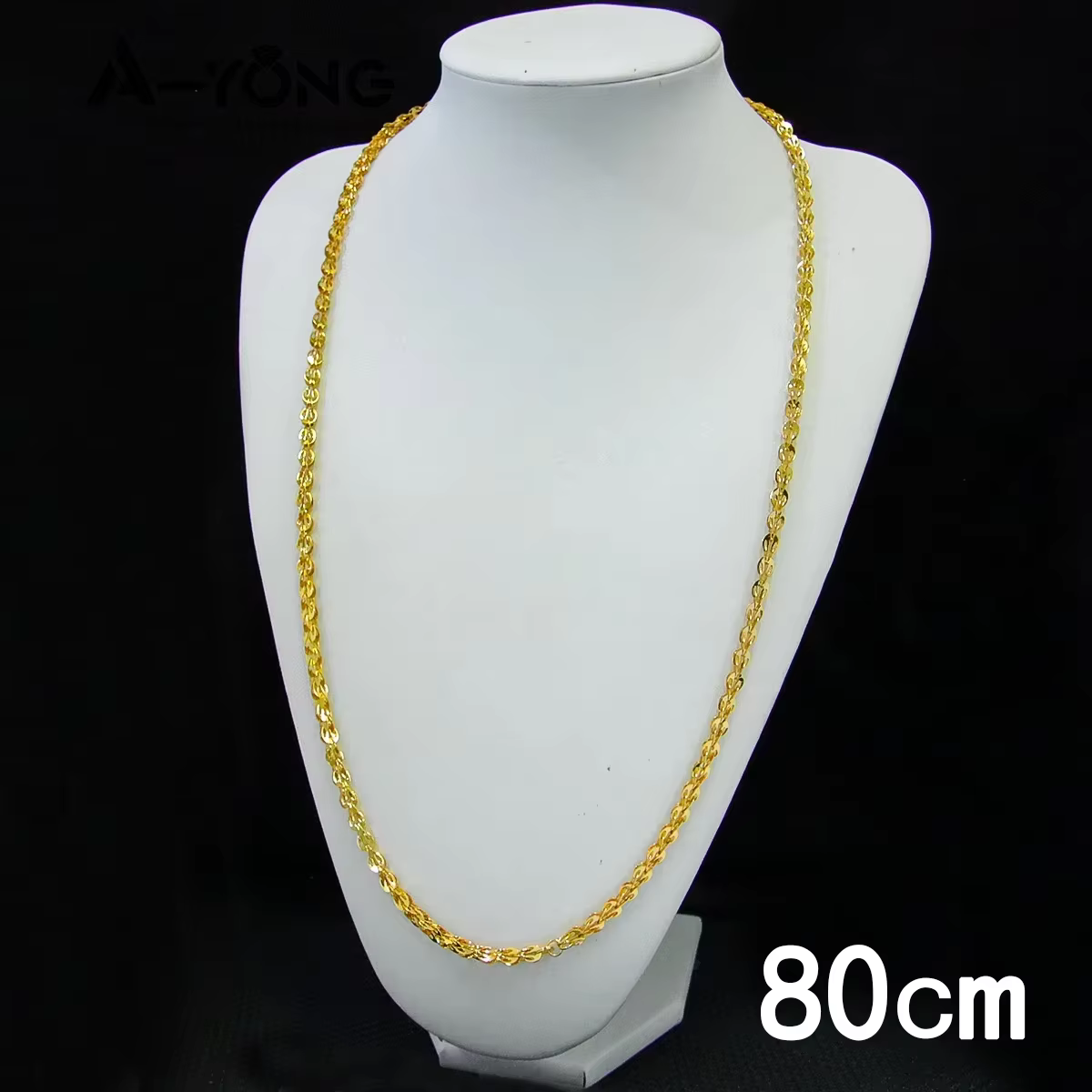 Bijoux de mariage pour mariée de dubaï, Long collier plaqué or 21 carats, chaînes de pièces de monna