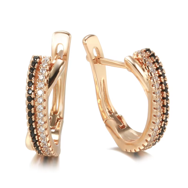 Boucle d'oreille en or véritable 14 carats pour femmes, pour les fêtes, pierre précieuse péridot, an