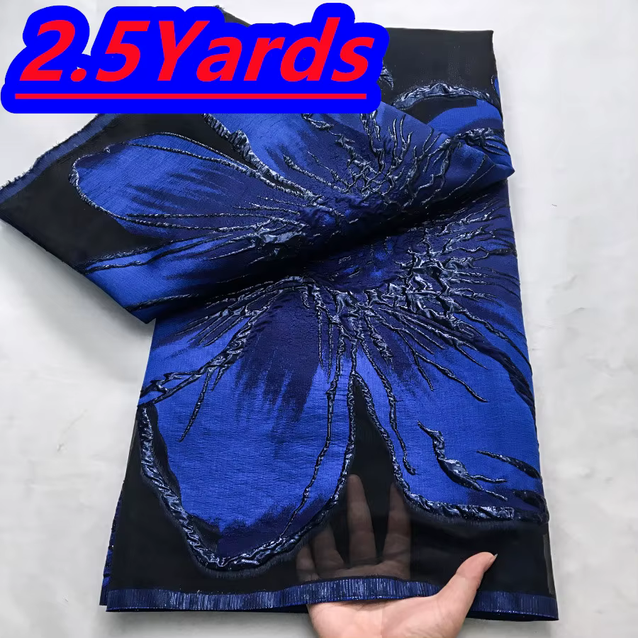 Tissu en dentelle d'organza français 2026, dernière collection de tissus africains avec broderie, ti