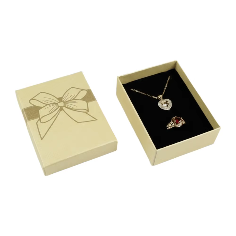 Boîte de rangement pour bijoux avec décoration en nœud, organiseur de bijoux, boîte de rangement pou