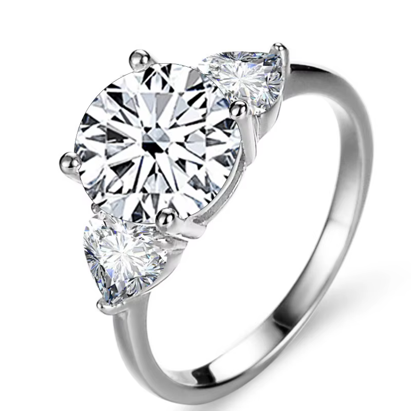 JoyceJelly – bague de mariage de luxe en argent Sterling 925, 3 carats, D-COLOR, diamant Moissanite,