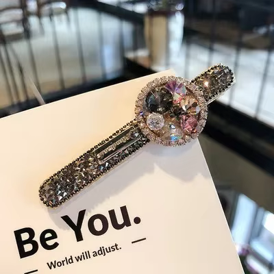 Épingle à cheveux en biscuits en cristal Bling pour femmes et filles, pinces à cheveux coréennes exq