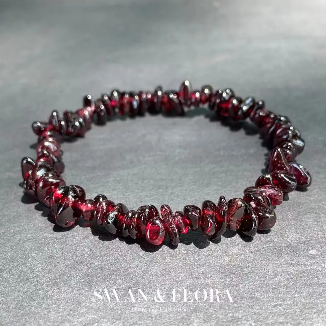 Bracelet grenat naturel pour femme, bijoux en cristal, pierres rouges, vente en gros, énergie de gué