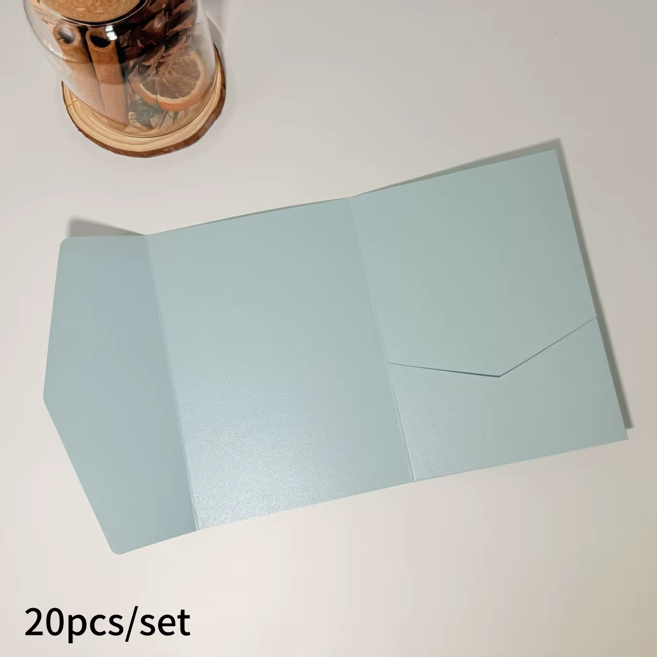 20 enveloppes d'invitation de mariage pliables, porte-cartes vierges, plusieurs couleurs, pour maria