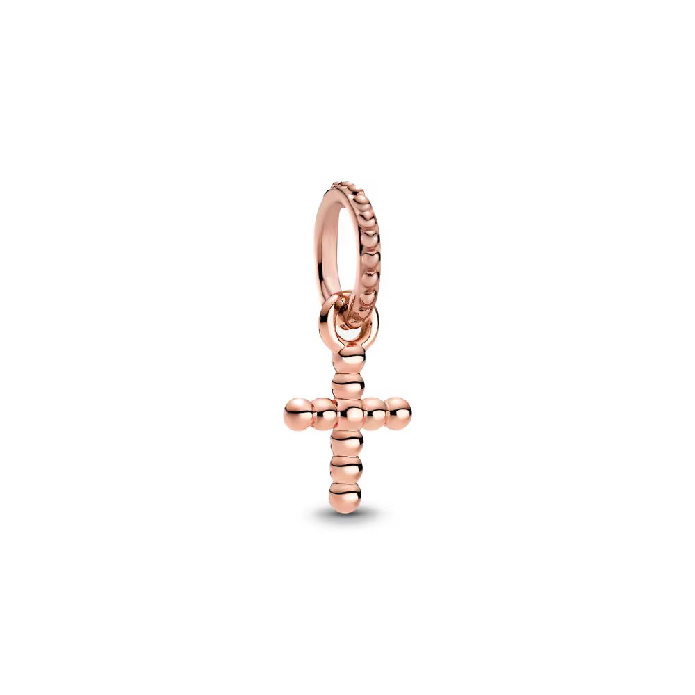Magnifique breloque en forme de feuille d'ange en or Rose Sterling 925, perle de chaîne adaptée aux 