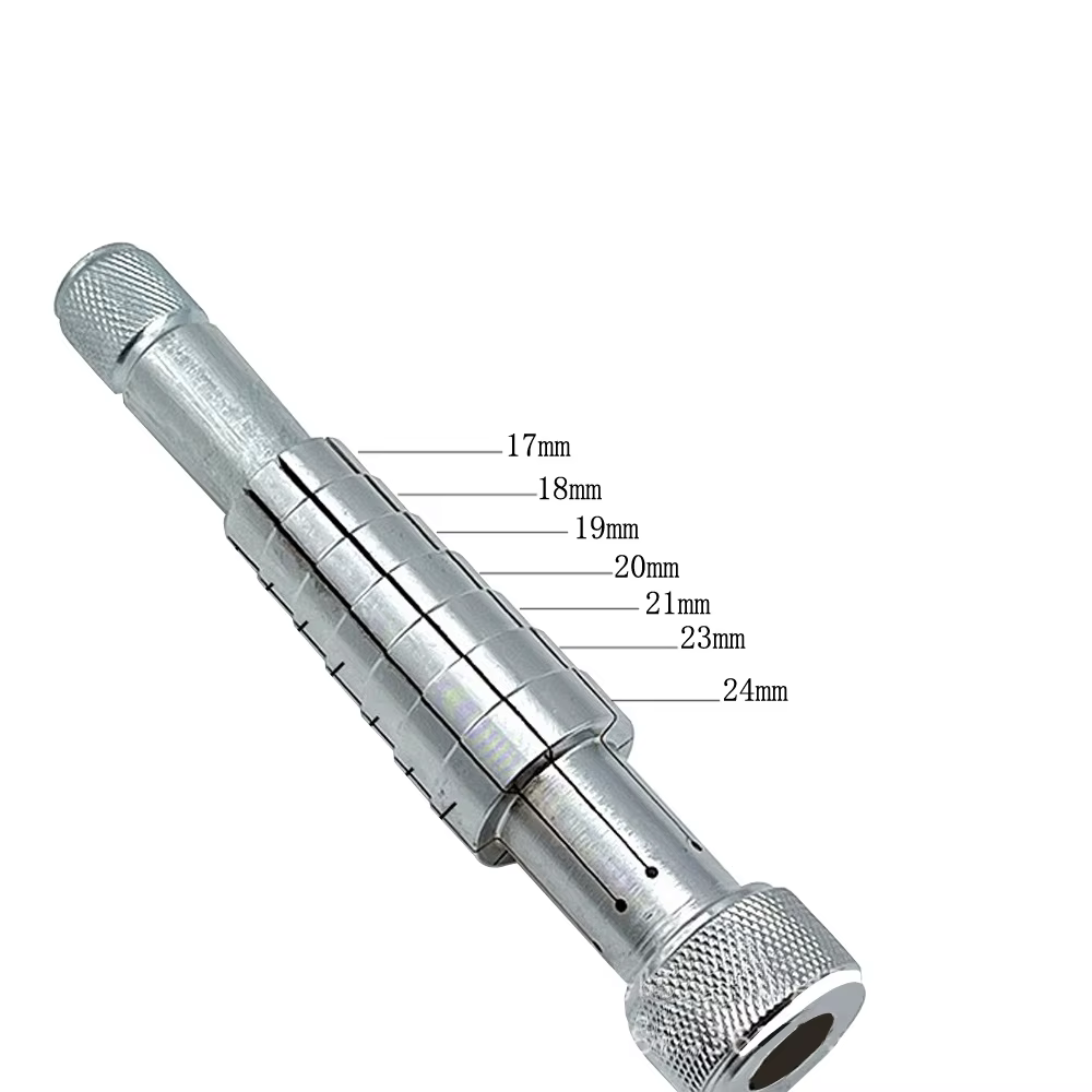Extenseur d'anneau en argent 17-24mm, outil de réparation de réglage de la taille de l'anneau, numér