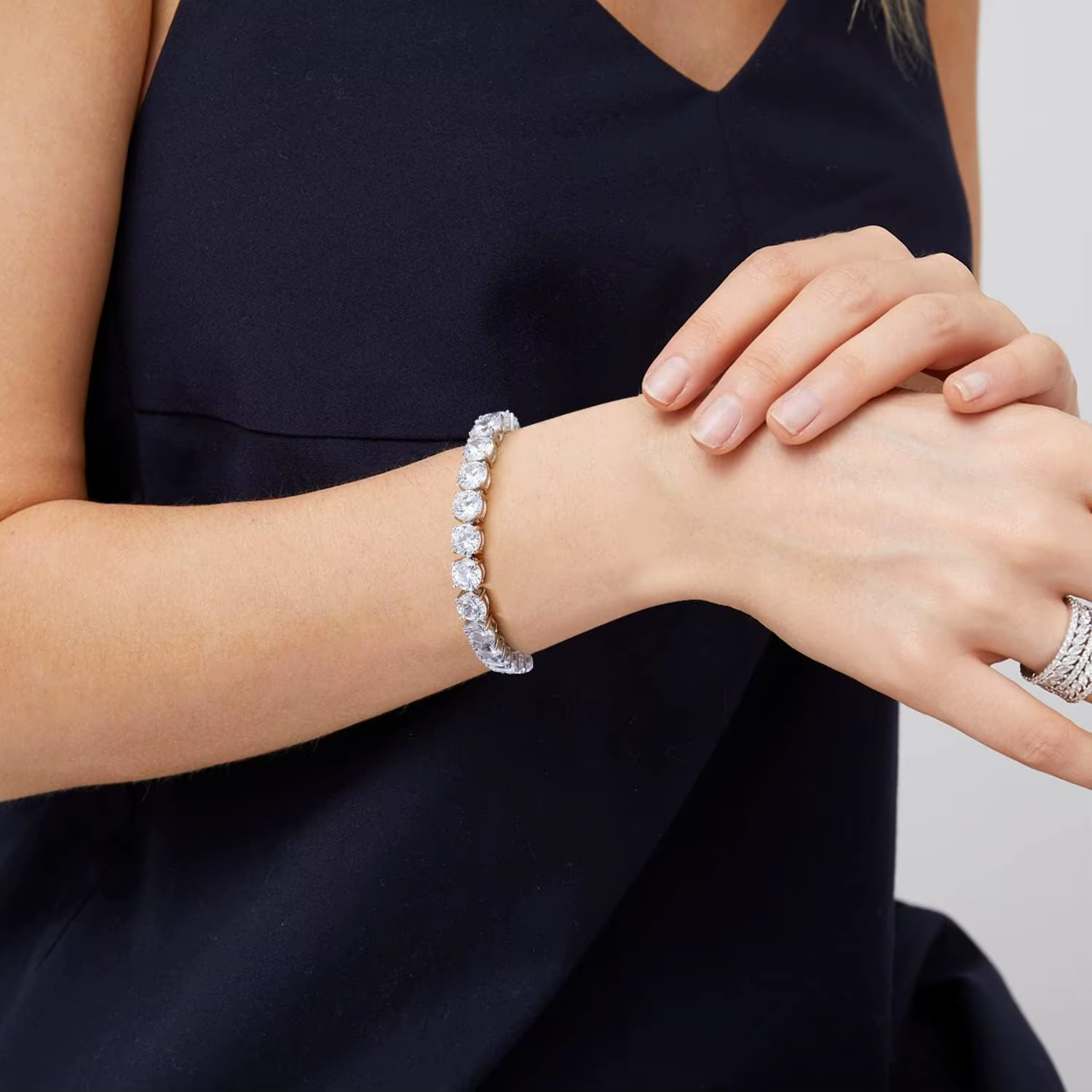 MooSuun – Bracelet de Tennis en diamant Moissanite, 3mm à 6.5mm, pour femmes et hommes, bijoux fins