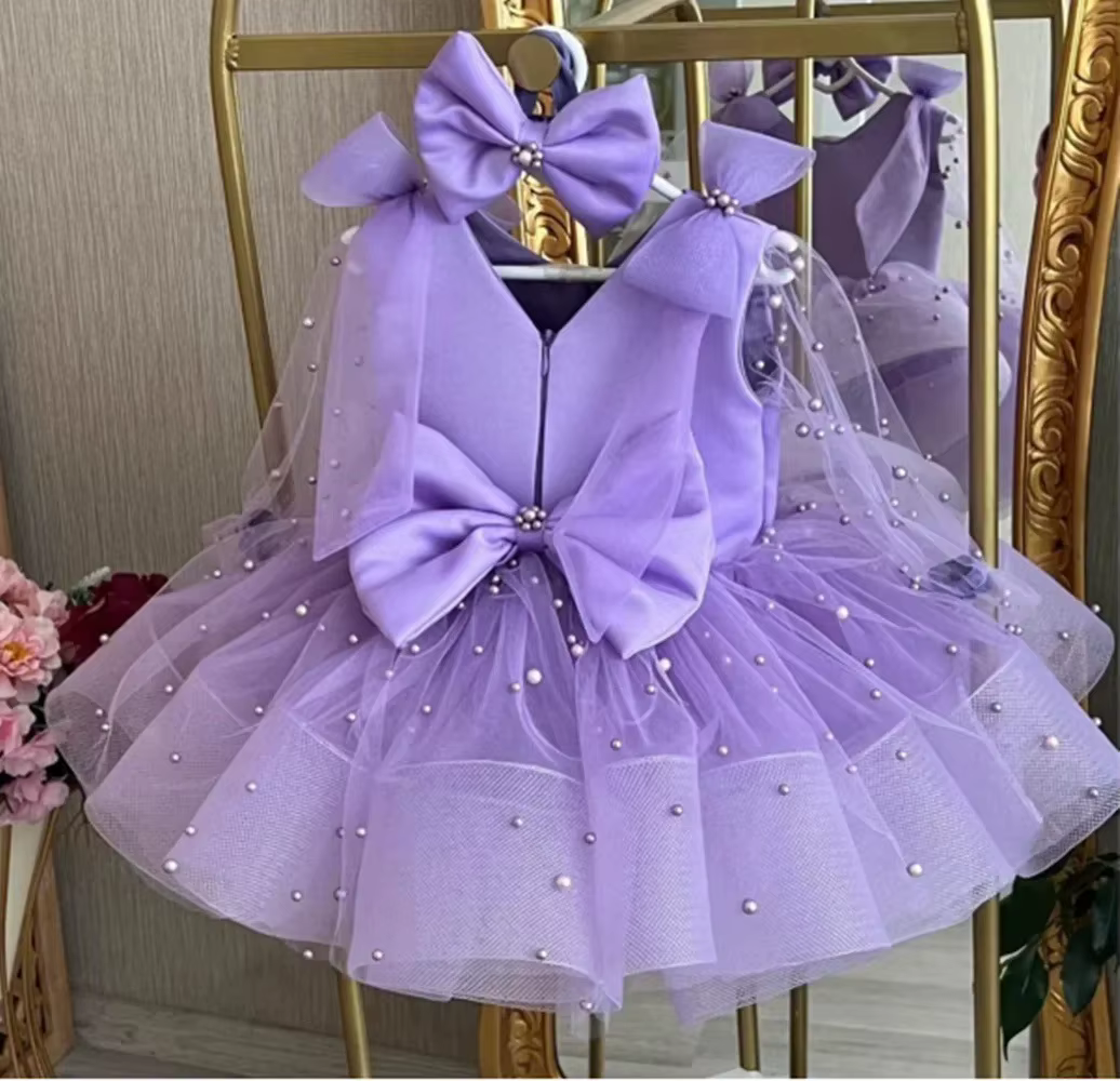 Robe de soirée princesse rose pour filles, à fleurs, pour spectacle de mariage, robe de célébration