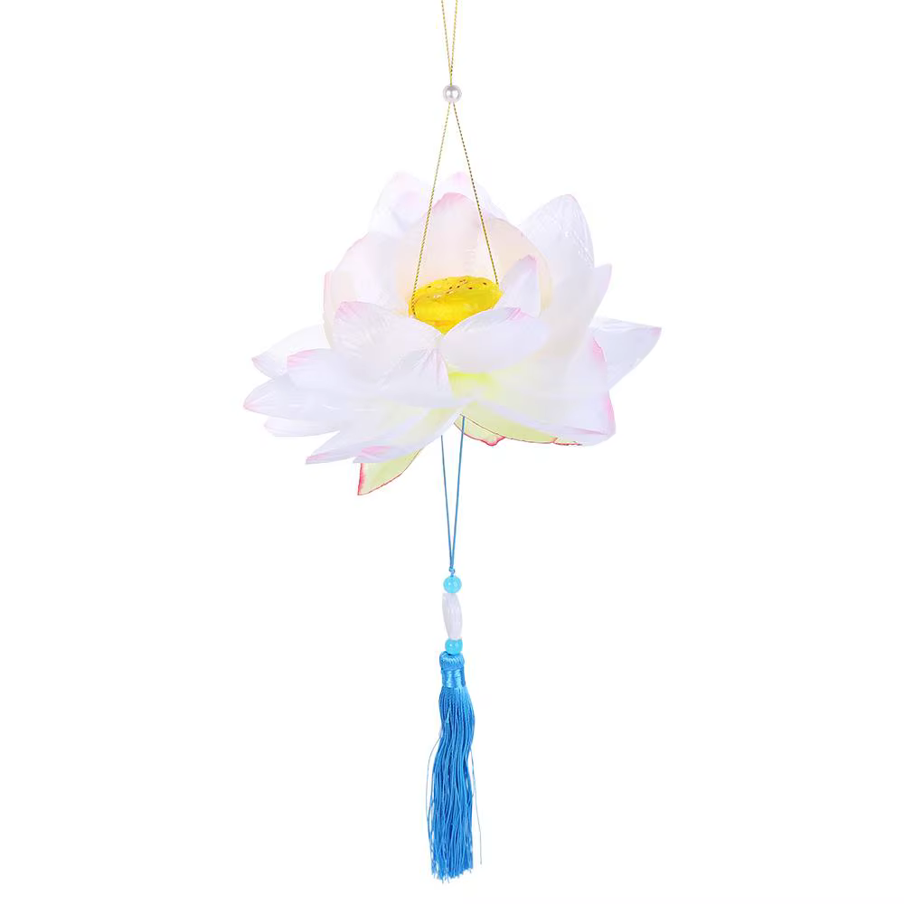 Lanterne à fleurs lumineuse en forme de Lotus chinois, cadeau de Festival à main, lanterne de Festiv