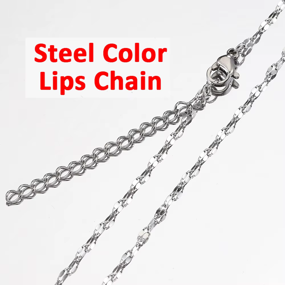 10 pièces 5 pièces chaîne serpent en acier inoxydable collier chaînes pour bijoux à bricoler soi-mêm